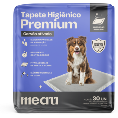 Tapete Higiênico Meau Premium com Carvão Ativado para Cães