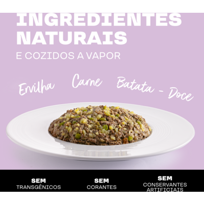 Ração Úmida True Mixer Carne, Batata Doce e Ervilha para Cães