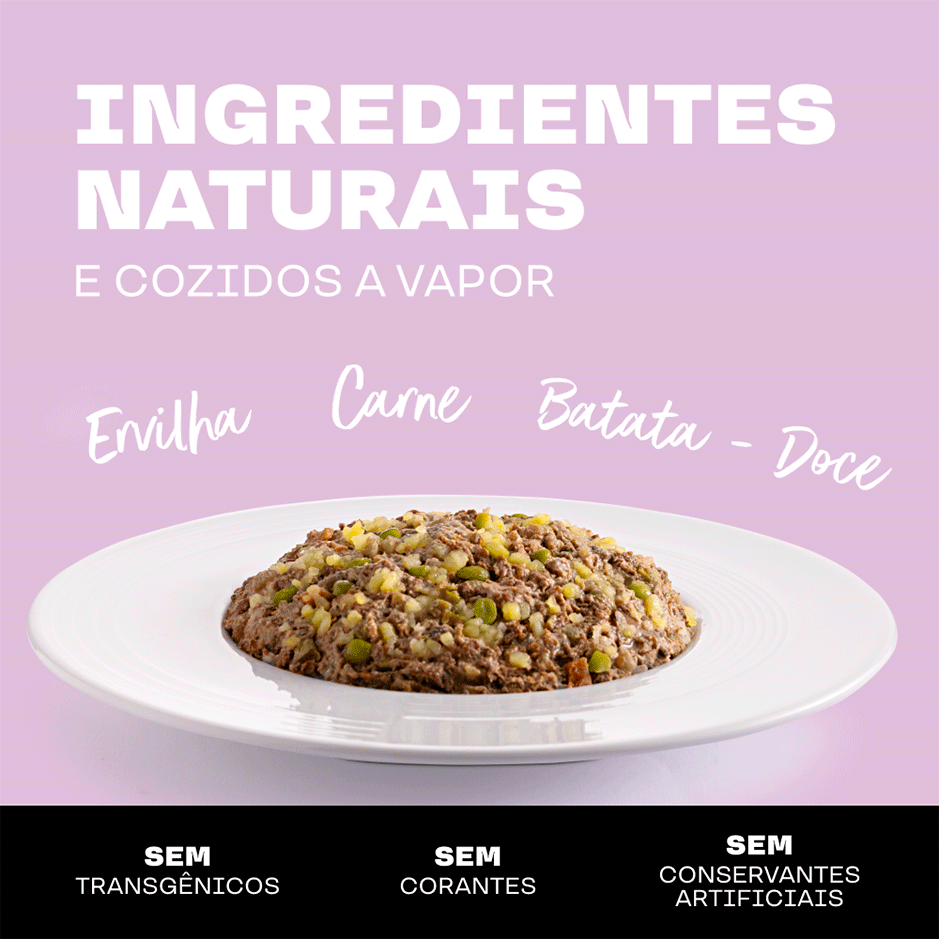 Ração Úmida True Mixer Carne, Batata Doce e Ervilha para Cães - 110 g