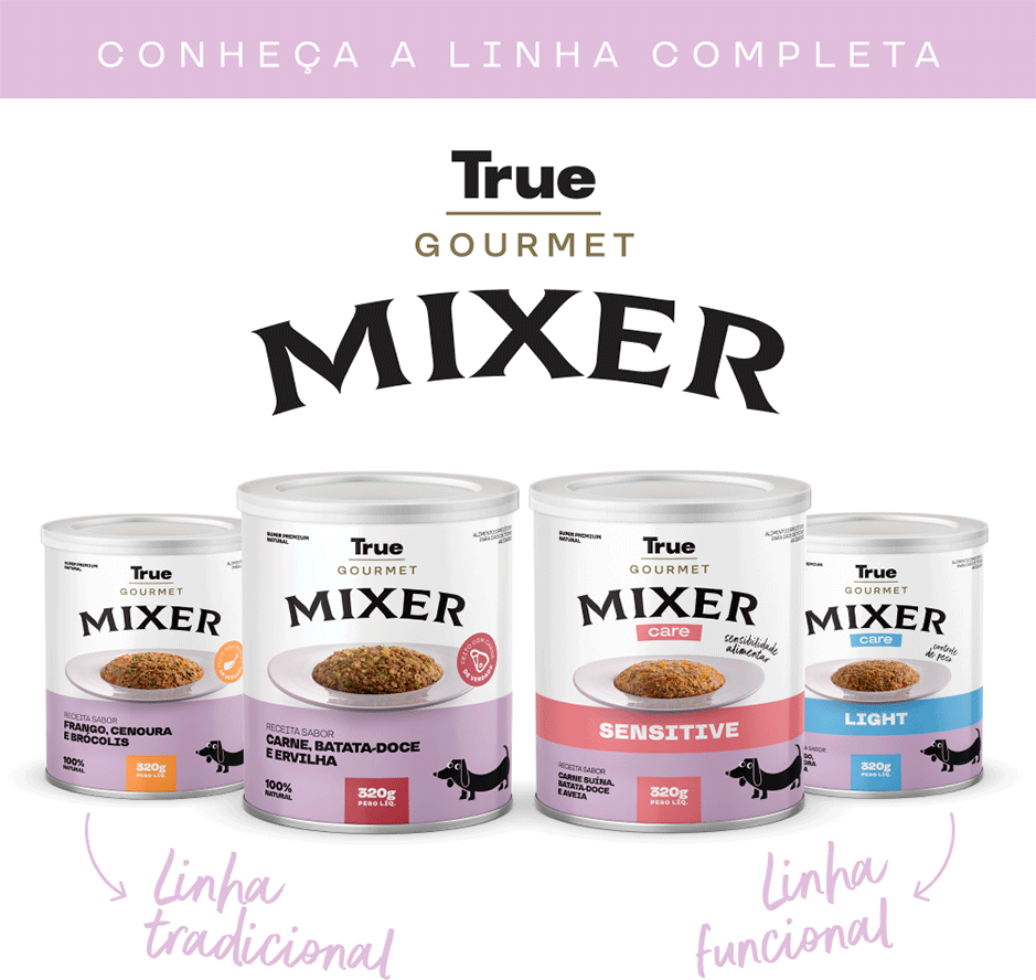 Ração Úmida True Mixer Carne, Batata Doce e Ervilha para Cães - 110 g