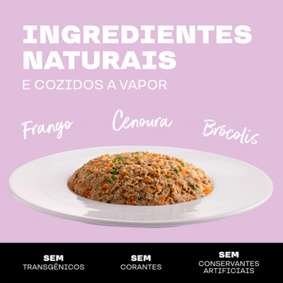 Ração Úmida True Mixer Frango, Cenoura e Brócolis para Cães