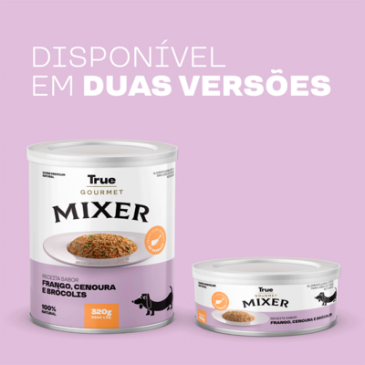 Ração Úmida True Mixer Frango, Cenoura e Brócolis para Cães