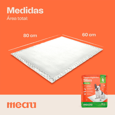 Tapete Higiênico Meau Slim para Cães