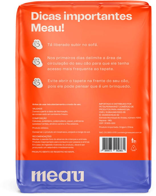 Tapete Higiênico Meau Slim para Cães - 30 Unidades
