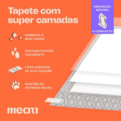 Tapete Higiênico Meau Slim para Cães