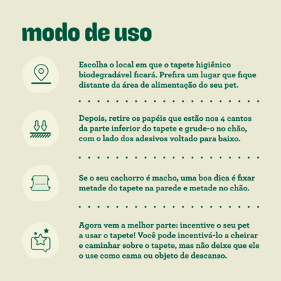 Tapete Higiênico Biodegradável Ecoa para Cães