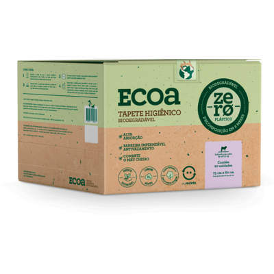 Tapete Higiênico Biodegradável Ecoa para Cães