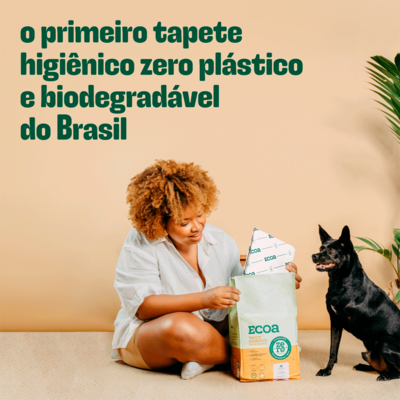 Tapete Higiênico Biodegradável Ecoa para Cães