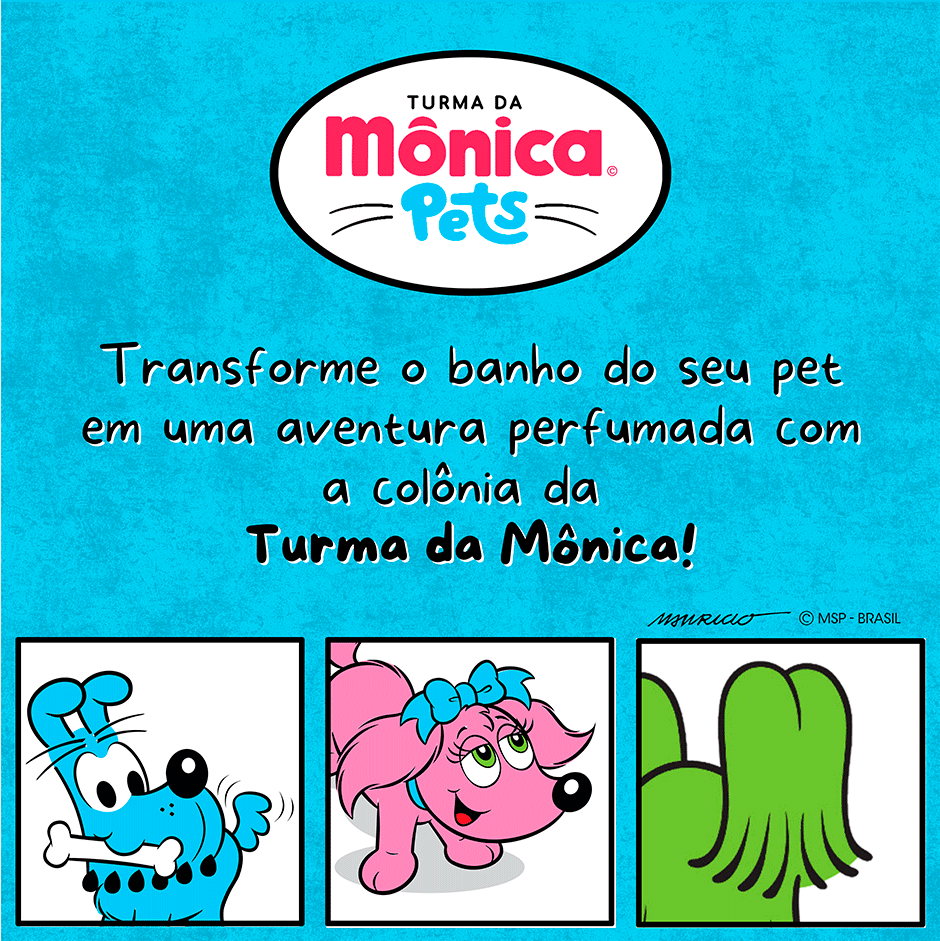 Colônia Turma da Mônica Pets para Filhotes - 120 mL
