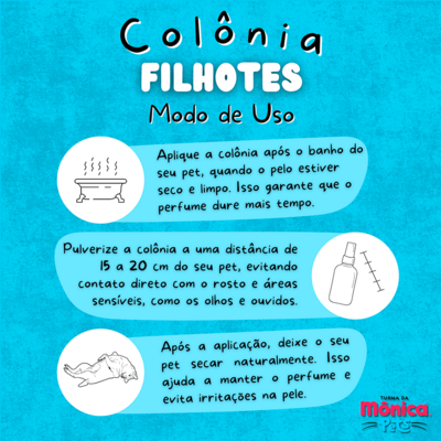 Colônia Turma da Mônica Pets para Filhotes