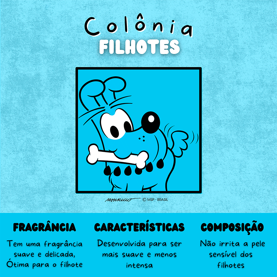 Colônia Turma da Mônica Pets para Filhotes - 120 mL
