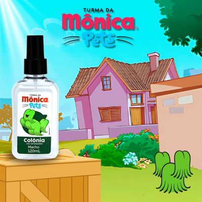Colônia Turma da Mônica Pets Macho para Cães e Gatos