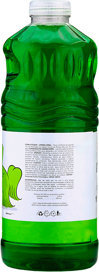 Eliminador de Odores Turma da Mônica Pets Herbal para Ambientes - 2 Litros