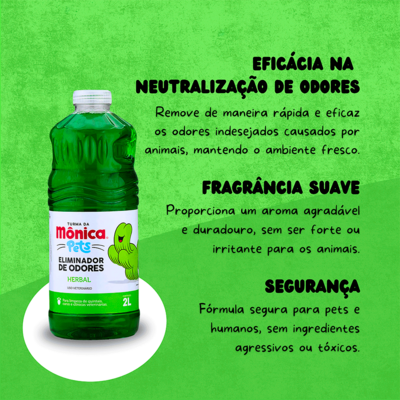 Eliminador de Odores Turma da Mônica Pets Herbal para Ambientes