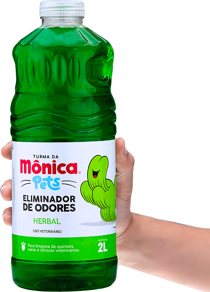 Eliminador de Odores Turma da Mônica Pets Herbal para Ambientes - 2 Litros