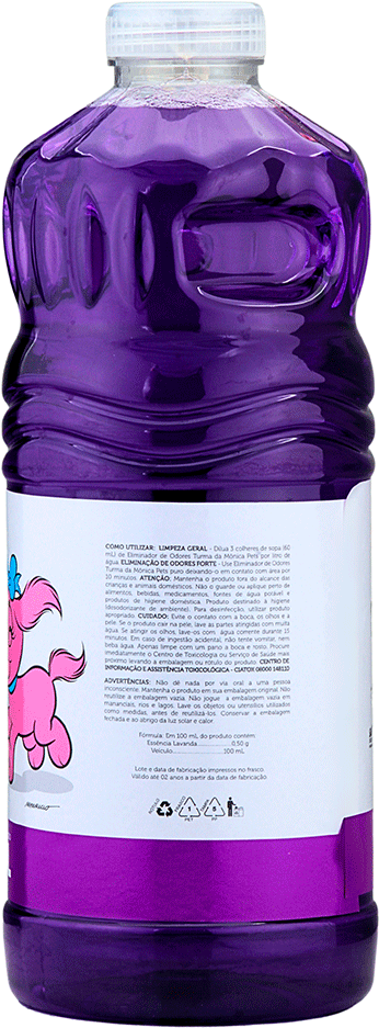 Eliminador de Odores Turma da Mônica Pets Lavanda para Ambientes - 2 Litros