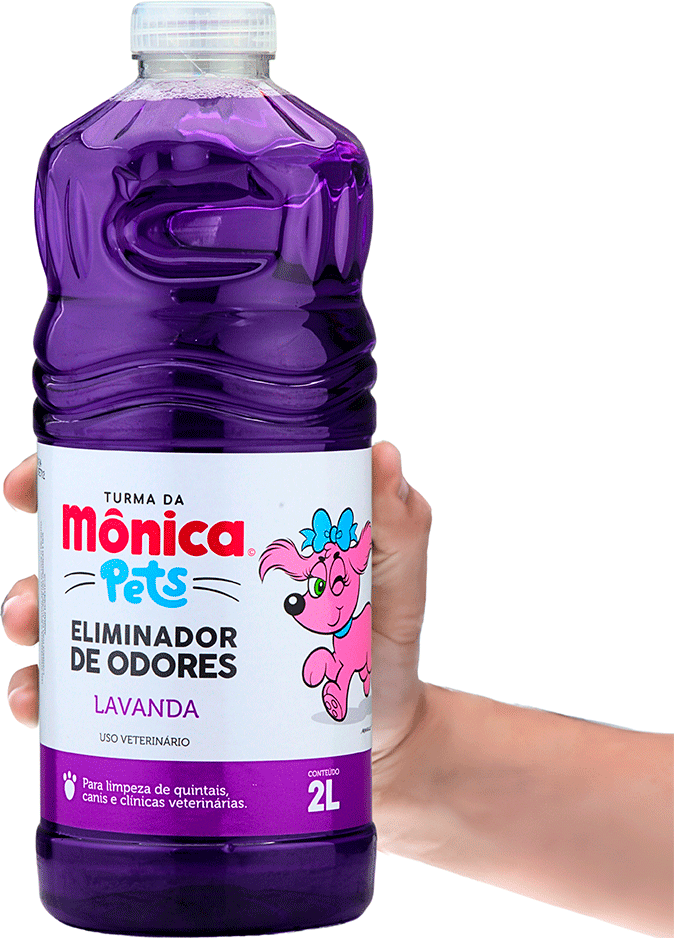 Eliminador de Odores Turma da Mônica Pets Lavanda para Ambientes - 2 Litros