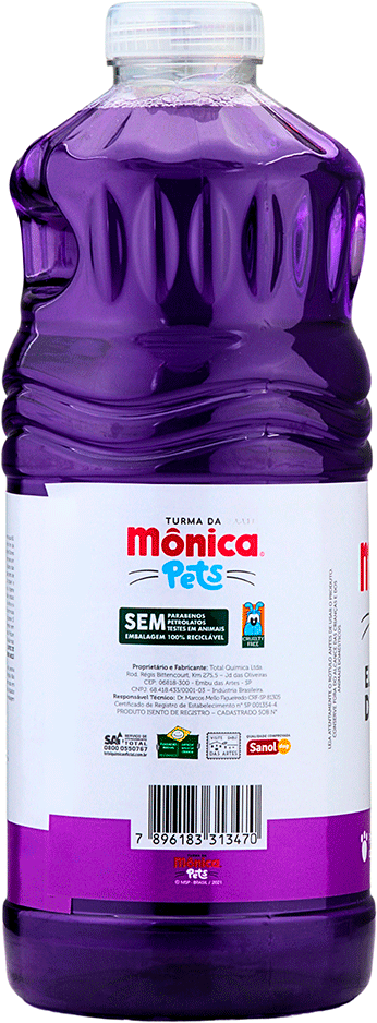 Eliminador de Odores Turma da Mônica Pets Lavanda para Ambientes - 2 Litros