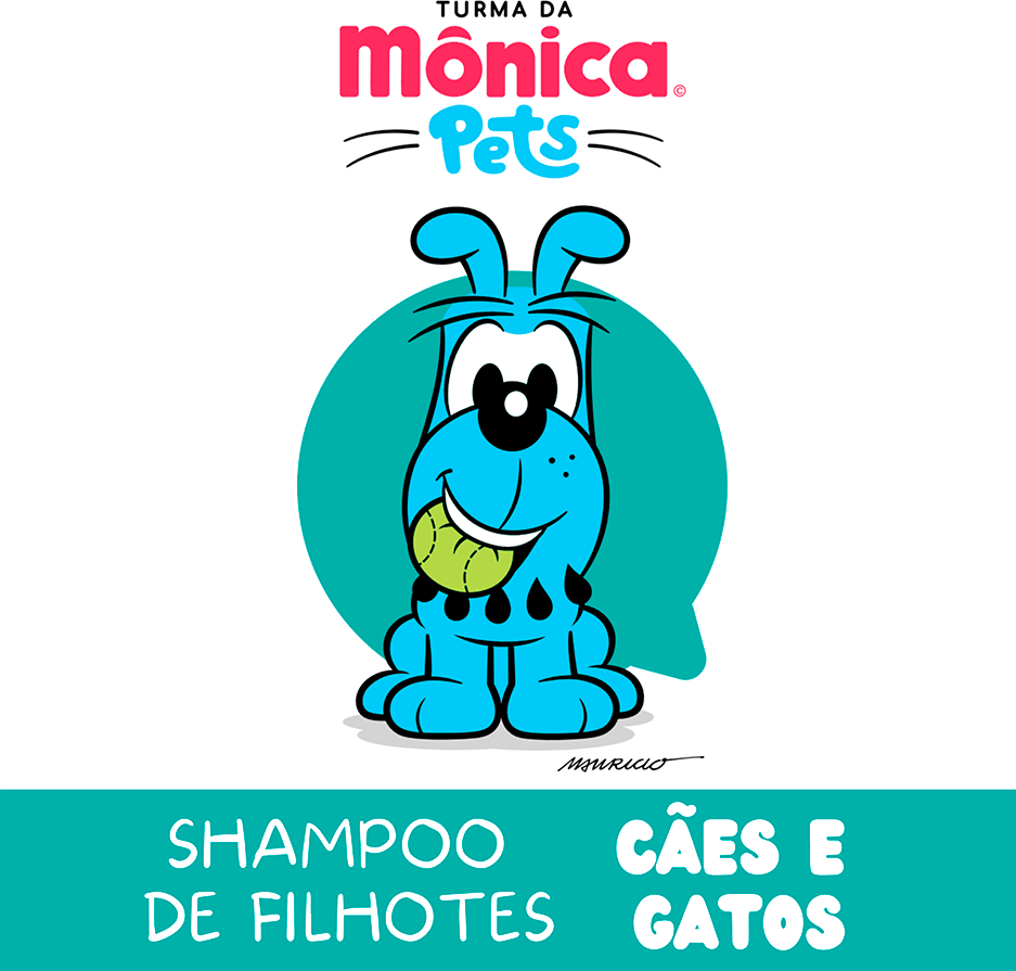 Shampoo Turma da Mônica Pets para Filhotes - 500 mL