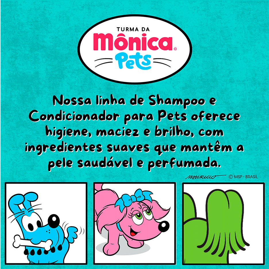 Shampoo Turma da Mônica Pets para Filhotes - 500 mL