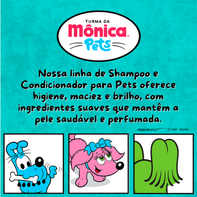 Shampoo Turma da Mônica Pets para Filhotes