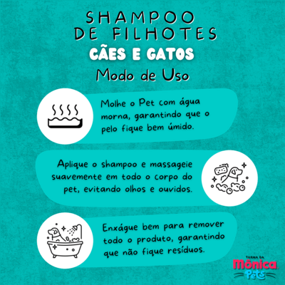 Shampoo Turma da Mônica Pets para Filhotes