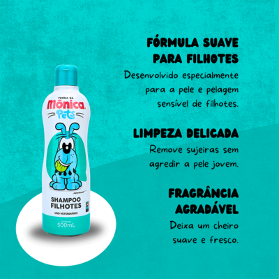 Shampoo Turma da Mônica Pets para Filhotes