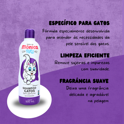 Shampoo Turma da Mônica Pets para Gatos