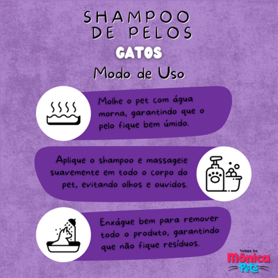 Shampoo Turma da Mônica Pets para Gatos