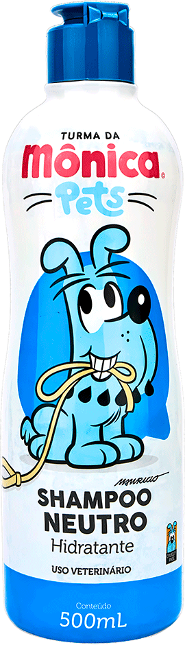 Shampoo Turma da Mônica Pets Neutro para Cães e Gatos - 500 mL