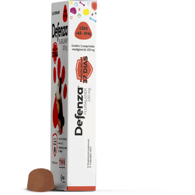 Antiparasitário MSD Defenza 100 mg para Cães