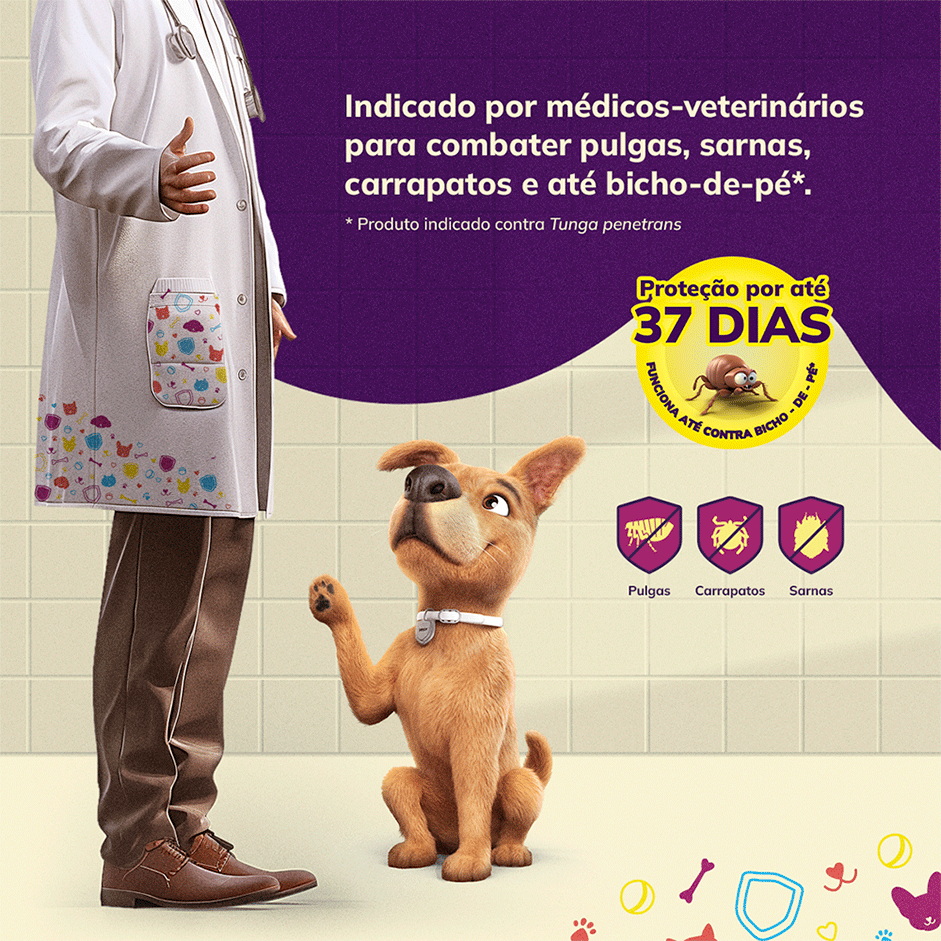 Antiparasitário Defenza 200 mg para Cães de 10 a 20Kg - 1 Comprimido