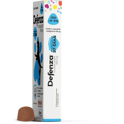 Antiparasitário MSD Defenza 400 mg para Cães