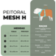 Conjunto Peitoral Mesh H e Guia Toh Alga para Cães