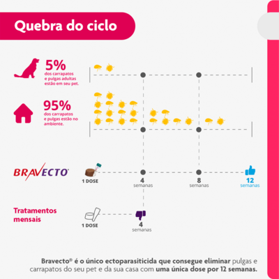 Antipulgas e Carrapatos MSD Bravecto Transdermal para Cães de 4,5 a 10 Kg