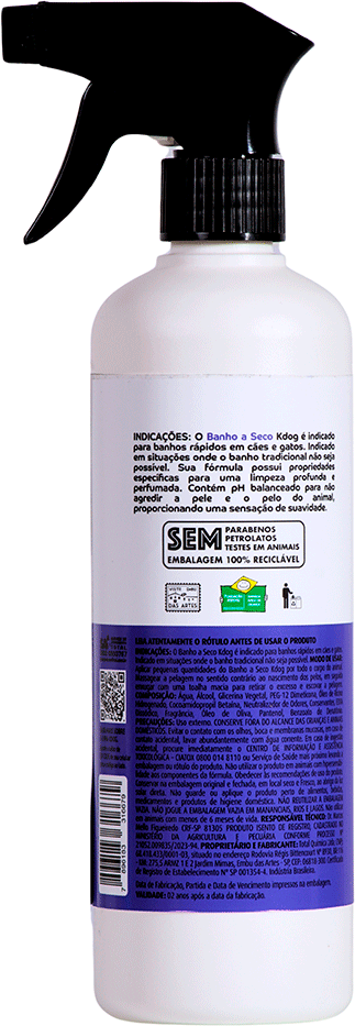 Banho a Seco K-Dog Azul - 500 mL