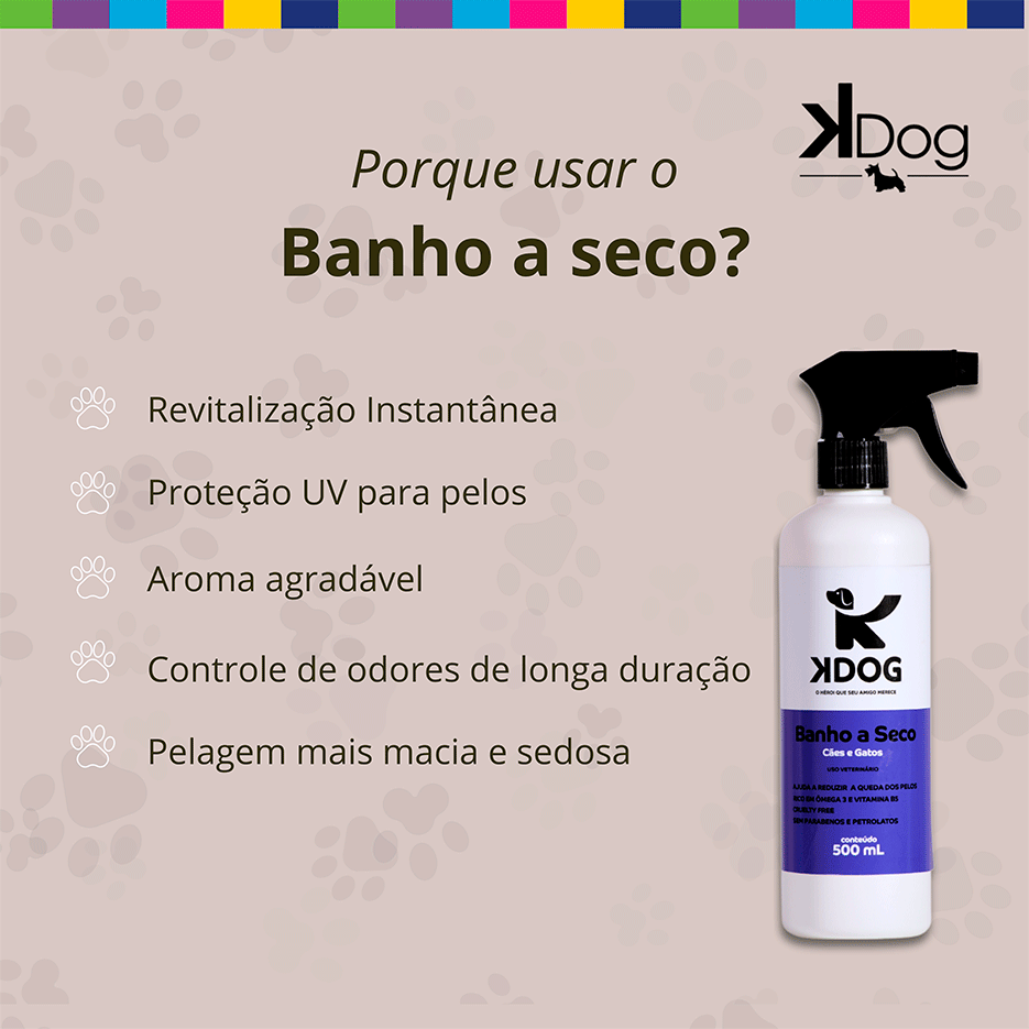 Banho a Seco K-Dog Azul - 500 mL