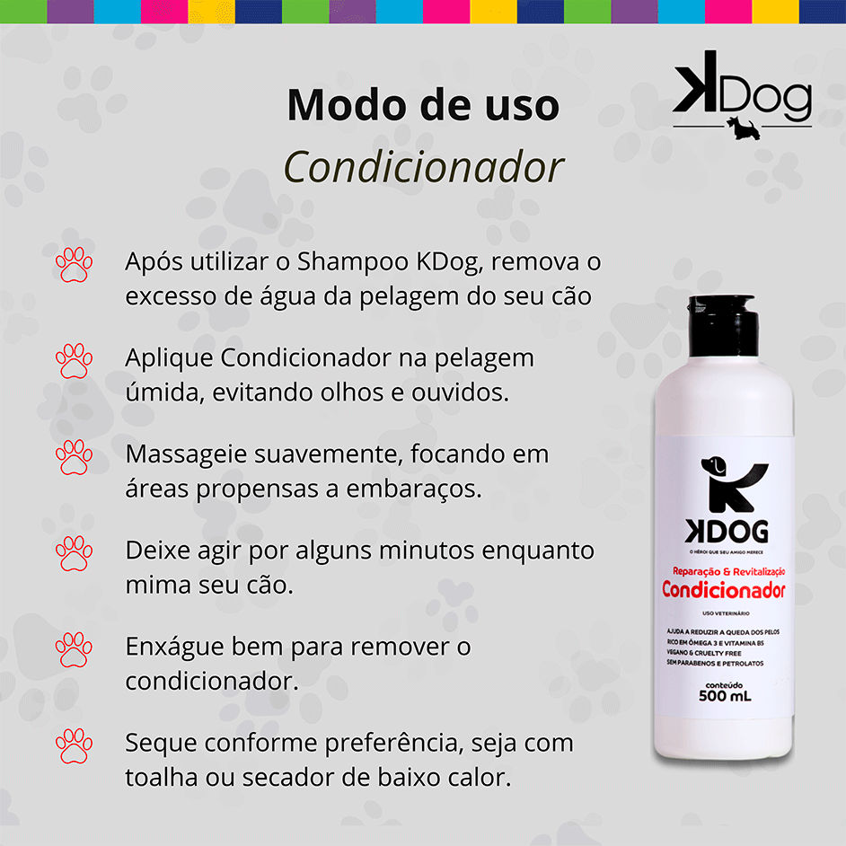 Condicionador K-Dog Branco - 500 mL
