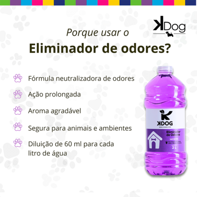 Eliminador de Odores K-Dog Lavanda - 2 Litros