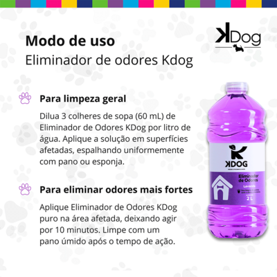 Eliminador de Odores K-Dog Lavanda - 2 Litros
