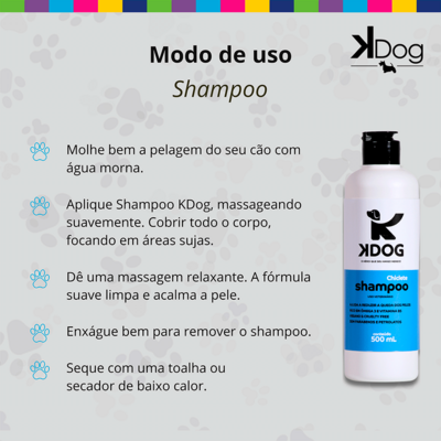 Shampoo Chiclete K-Dog Azul