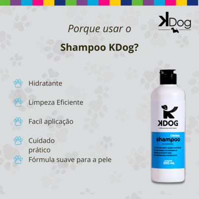 Shampoo Chiclete K-Dog Azul