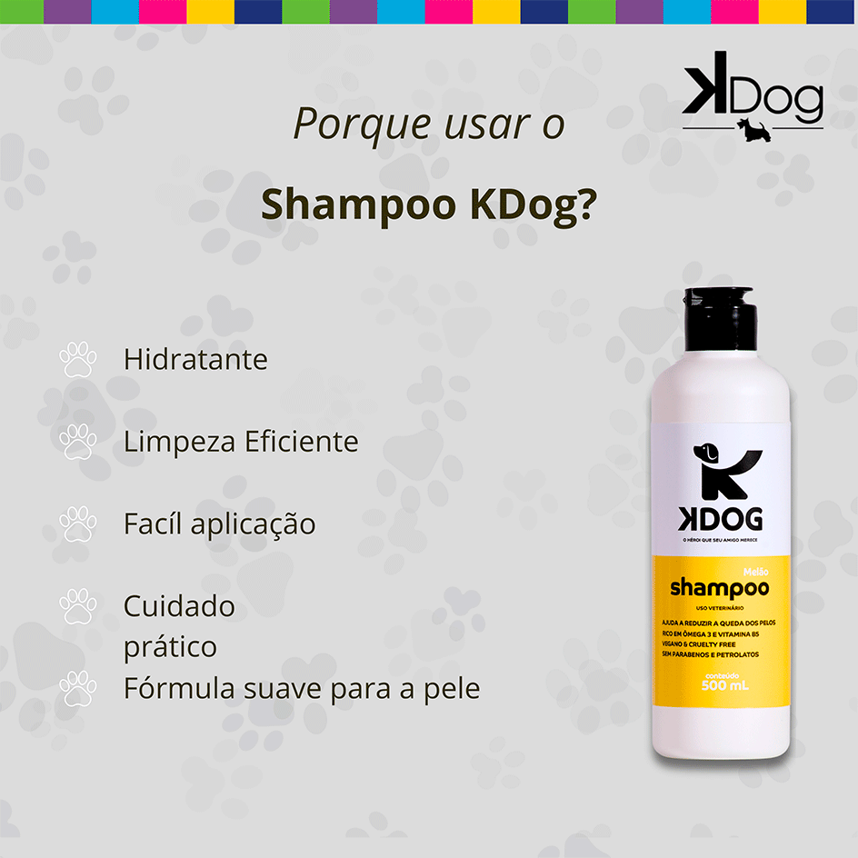 Shampoo Melão K-Dog Amarela - 500 mL