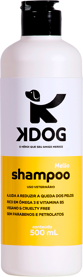 Shampoo Melão K-Dog Amarela - 500 mL
