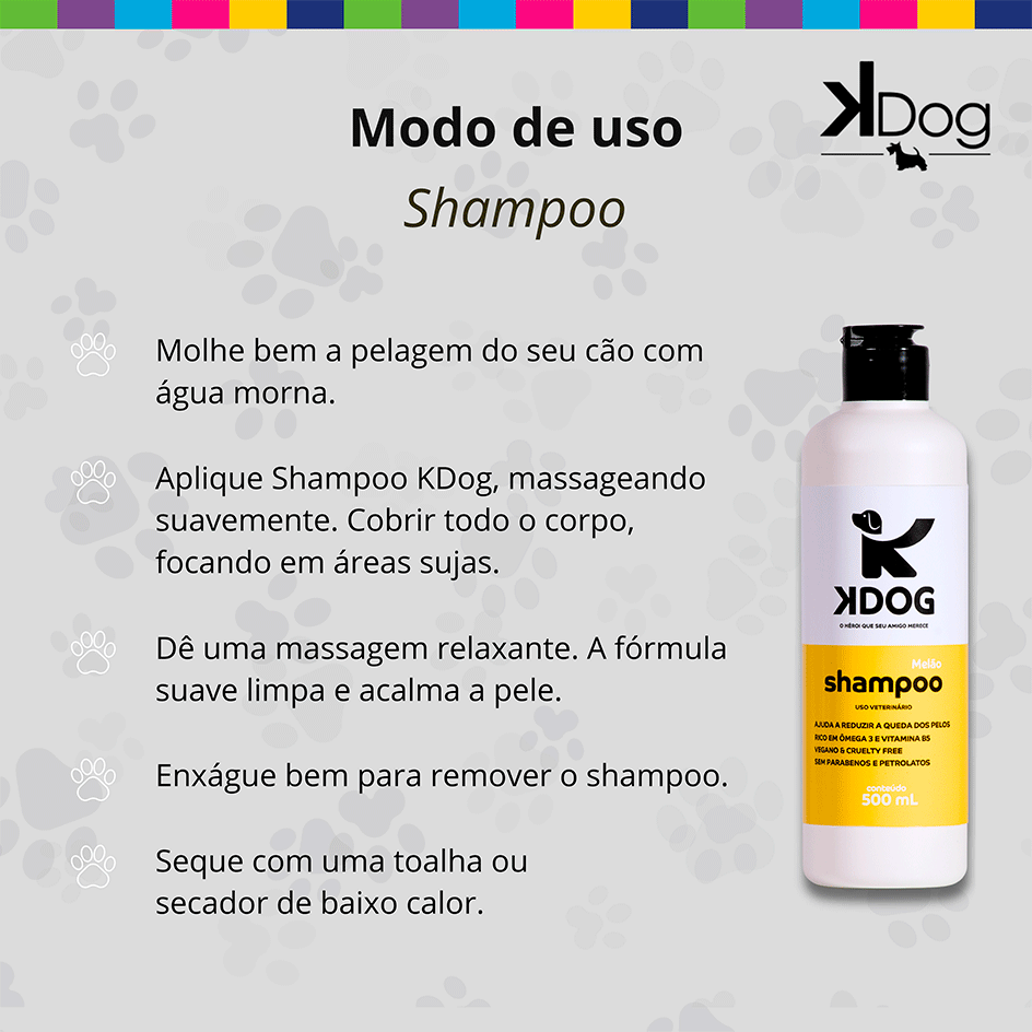 Shampoo Melão K-Dog Amarela - 500 mL