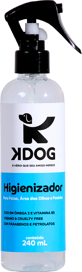 Higienizador de Patas, Áreas dos Olhos e Focinhos K-Dog Azul - 240 mL