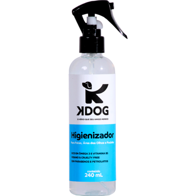 Higienizador de Patas, Áreas dos Olhos e Focinhos K-Dog Azul