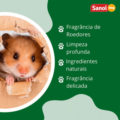 Shampoo Sanol Vet + Verde para Roedores, Coelhos/Furões