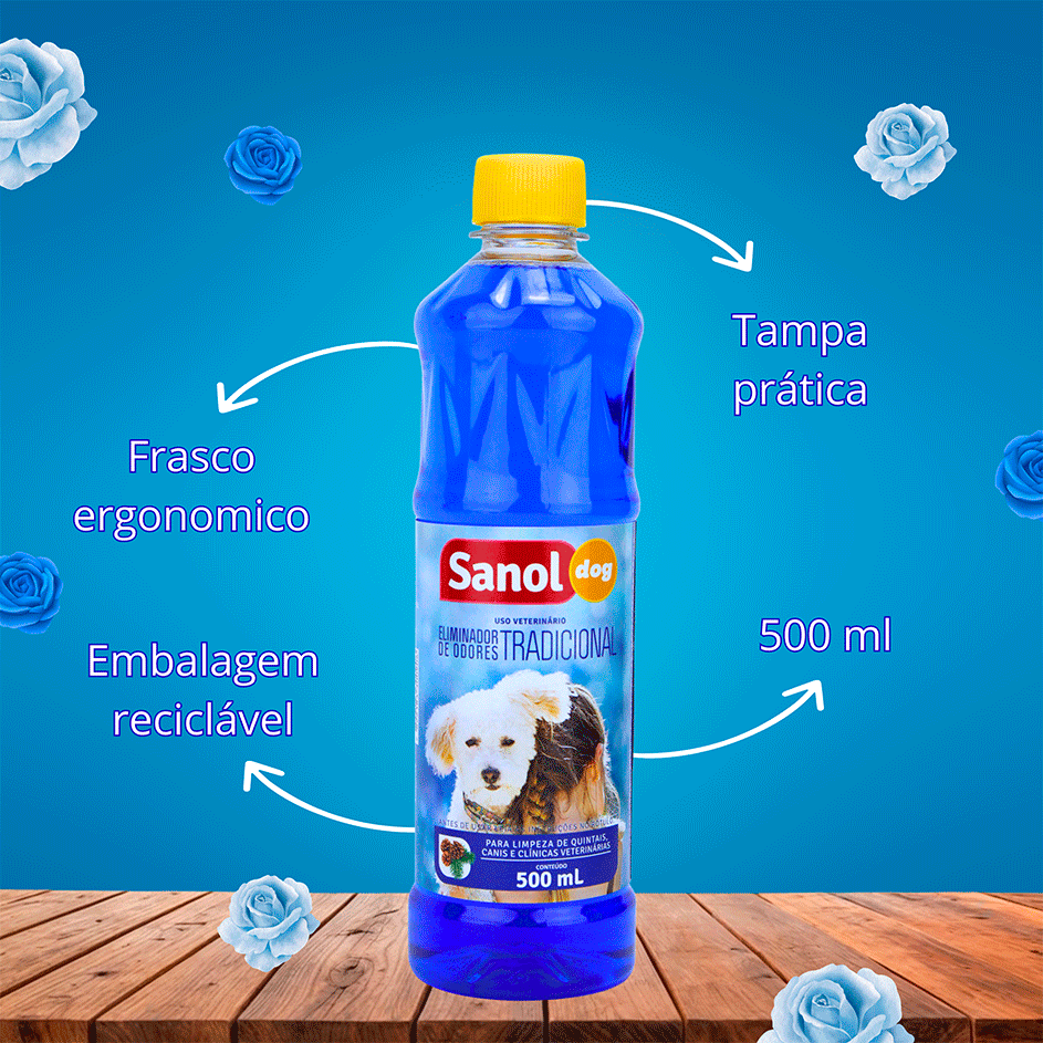 Eliminador de Odores Sanol Dog Refil para Ambientes - 500 mL