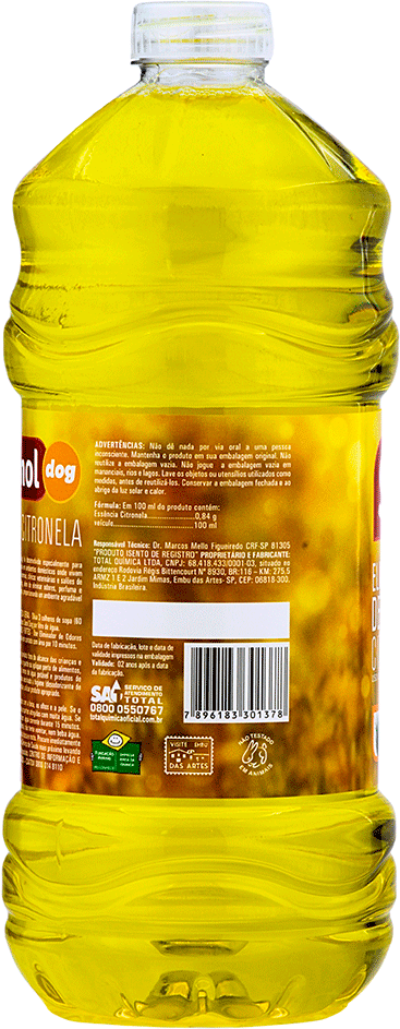 Eliminador de odores Sanol Dog Citronela para Ambientes - 2 Litros
